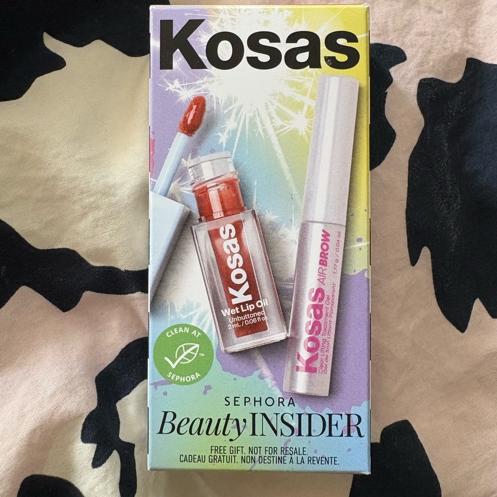 Kosas Wet Lip Oil and Air Brow Set